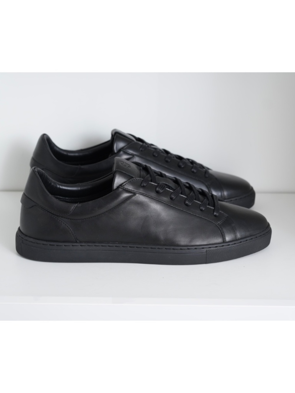GREATS Reign Triple Black Leather Casual Sneakers Shoes Men 10.5 M EU 43.5